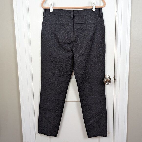 NYDJ | Textured Lace Overlay Ankle Jeans Sz 10 - Picture 2 of 8